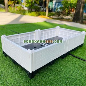 Chậu ghép trồng rau 1 tầng hdpe