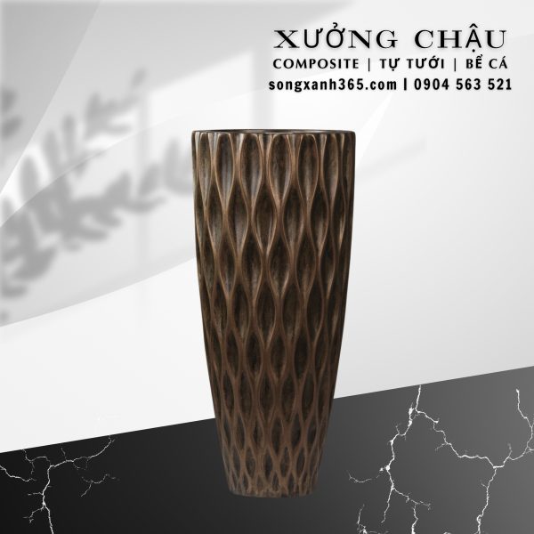 Chậu trồng cây composite cao cấp Diamond Decor