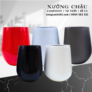 Chậu composite Minh Châu Dáng tròn tại Hà Nội