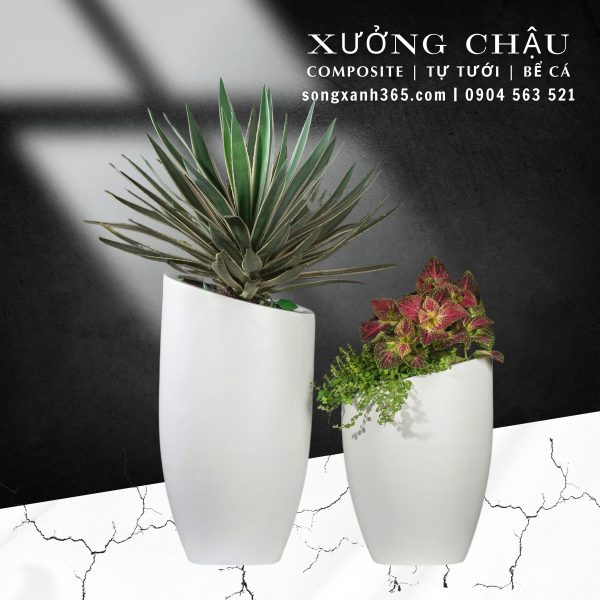 Chậu trồng cây composite Ngọc Bích