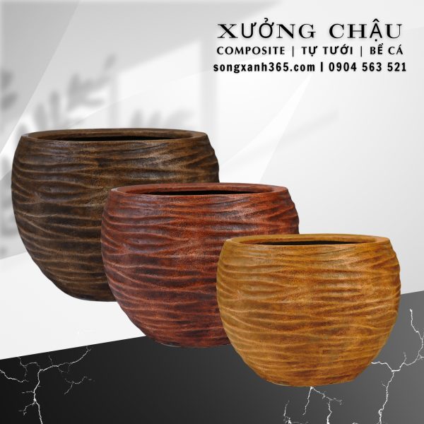 Chậu trồng cây composite cao cấp an khang