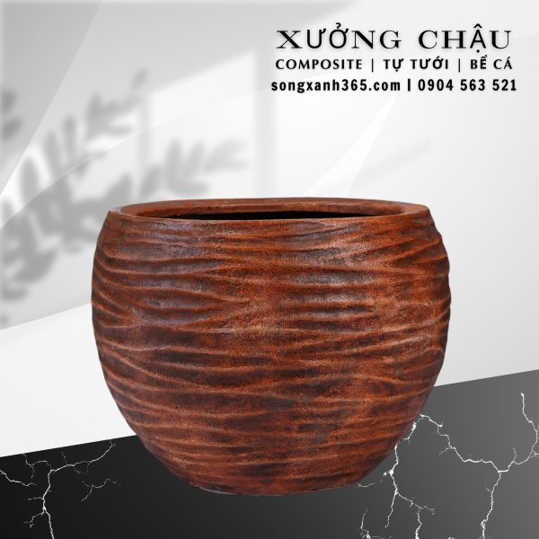 Chậu trồng cây composite cao cấp an khang