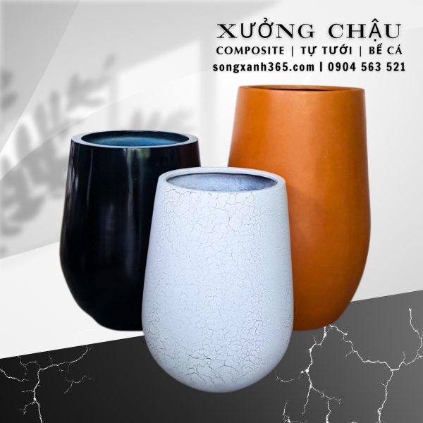 Chậu trồng cây composite