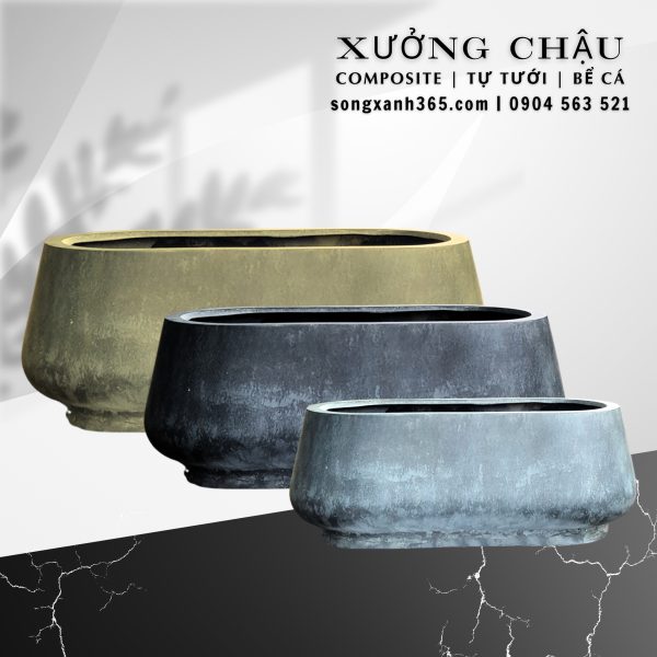 Chậu trồng cây composite cao cấp Thanh Tâm